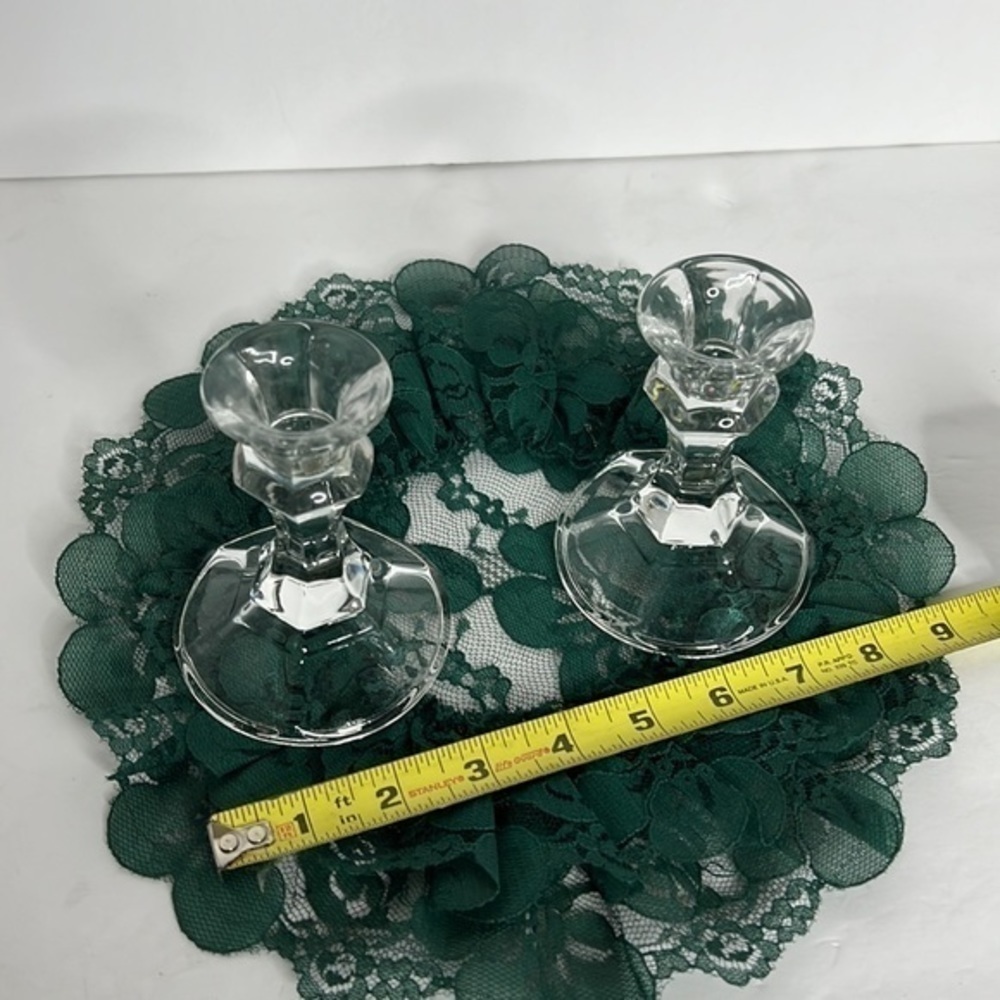 CANDLE HOLDERS, GLASS - Picture 6 of 17